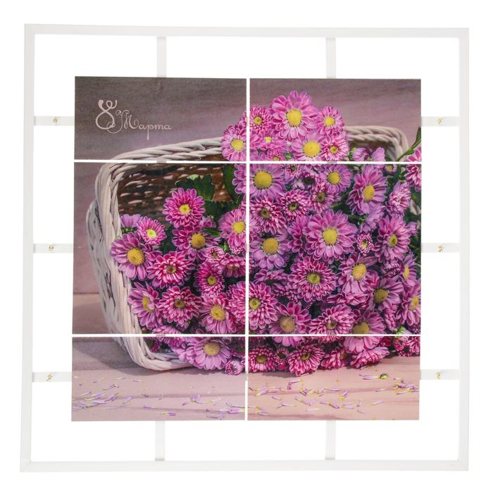 Ключница открытая "Букет" 45х45х5 см