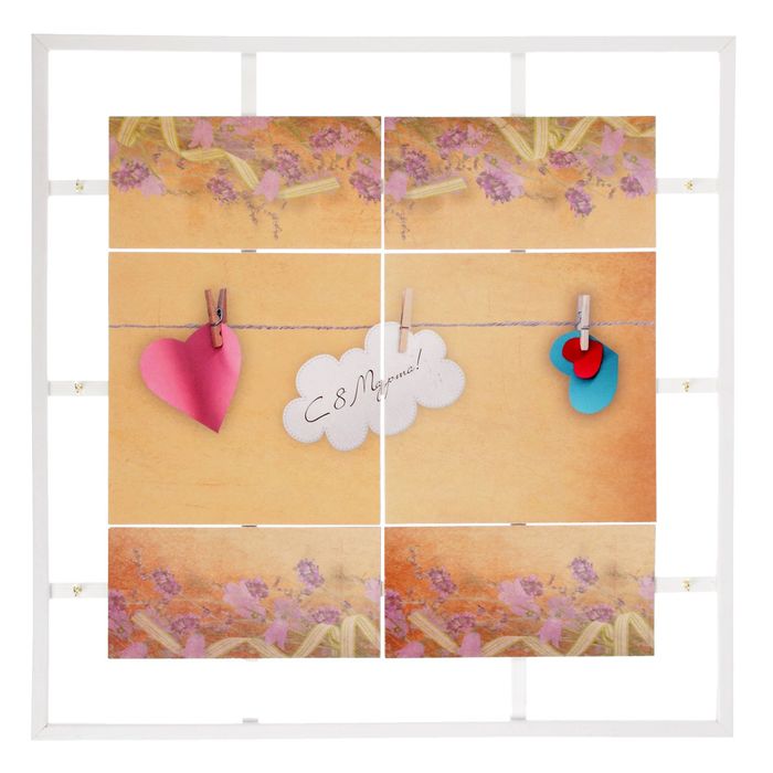 Ключница открытая "С праздником" 45х45х5 см