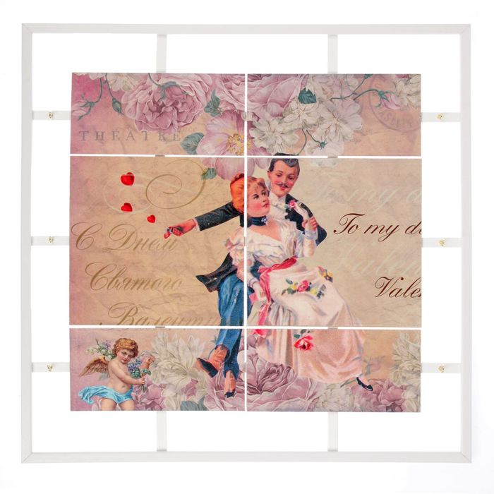 Ключница открытая "С Днем Святого Валентина" 45х45х5 см