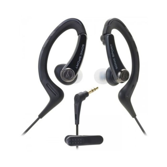 Наушники AUDIO-TECHNICA ATH-SPORT1 BK, спортивные, черные