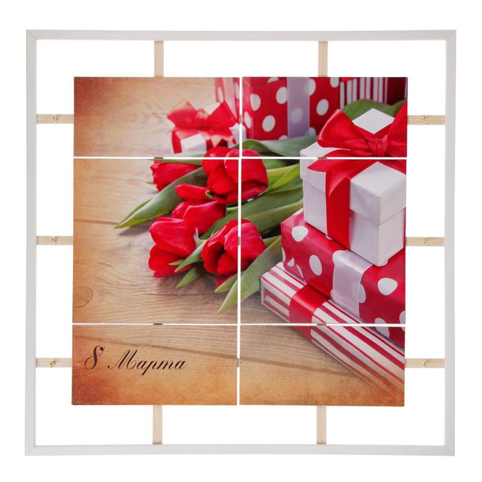 Ключница открытая "Подарок" 45х45х5 см