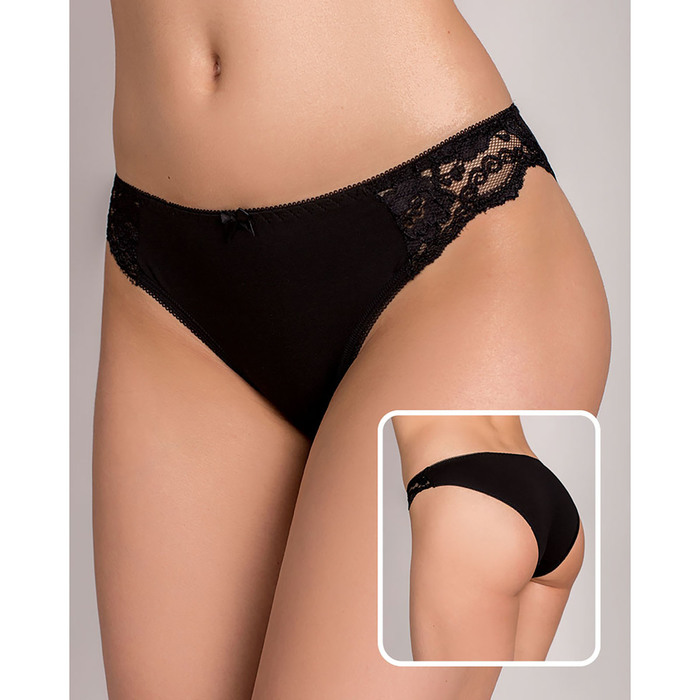 Трусы женские слипы Т-05 цвет черный, р-р 42