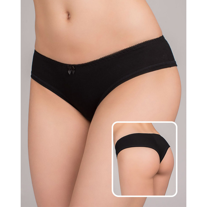 Трусы женские танго Т-09 цвет черный, р-р 46