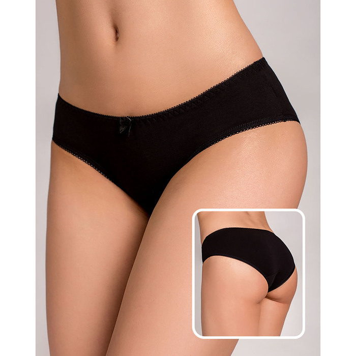 Трусы женские слипы Т-01 цвет черный, р-р 42