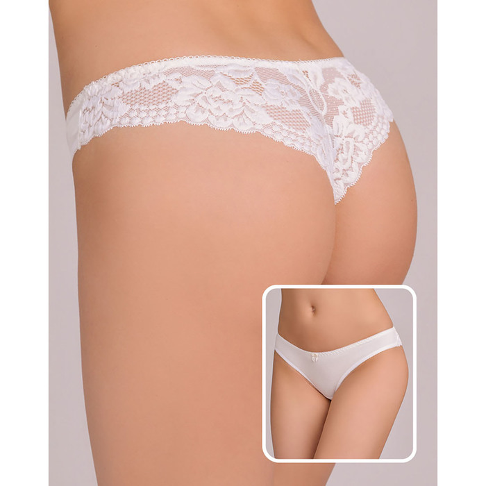 Трусы женские стринги Т-04 цвет экрю, р-р 46