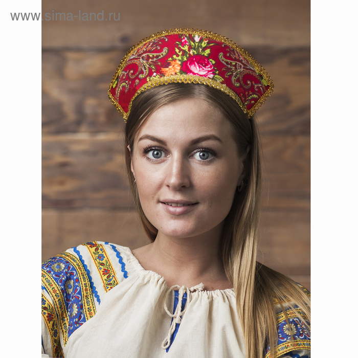 

Кокошник «Вдохновение» на бордовом, МИКС