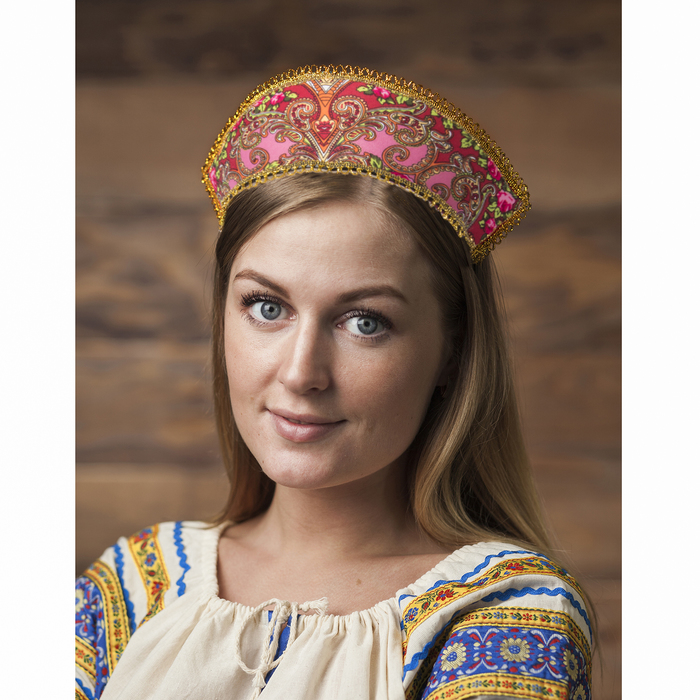 Кокошник "Вдохновение" на розовом виды МИКС