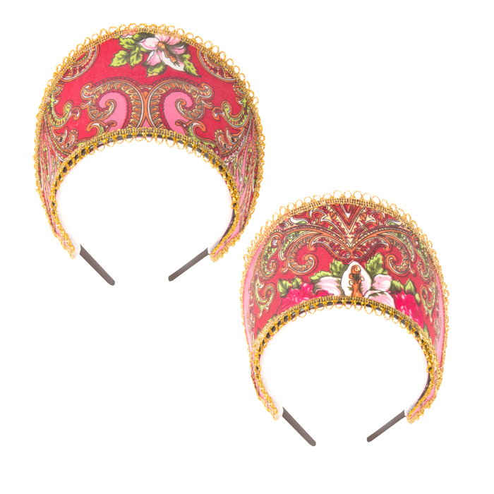 Кокошник "Вдохновение" на розовом виды МИКС