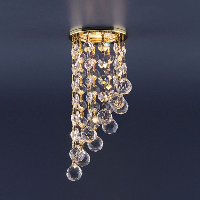 Светильник Elektrostandard MR16 GU5.3 205C C золото/прозрачный,с хрусталем