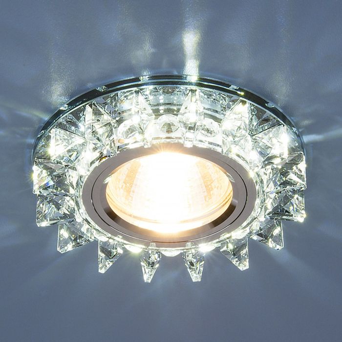 Светильник Elektrostandard MR16 GU5.3 6037 сапфир/хром, LED подсветка