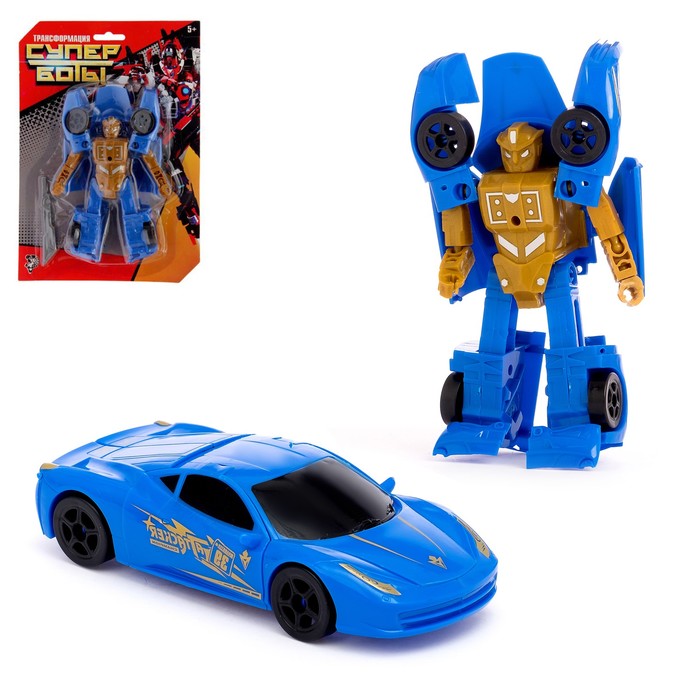 Робот-трансформер «Спорткар», цвета МИКС