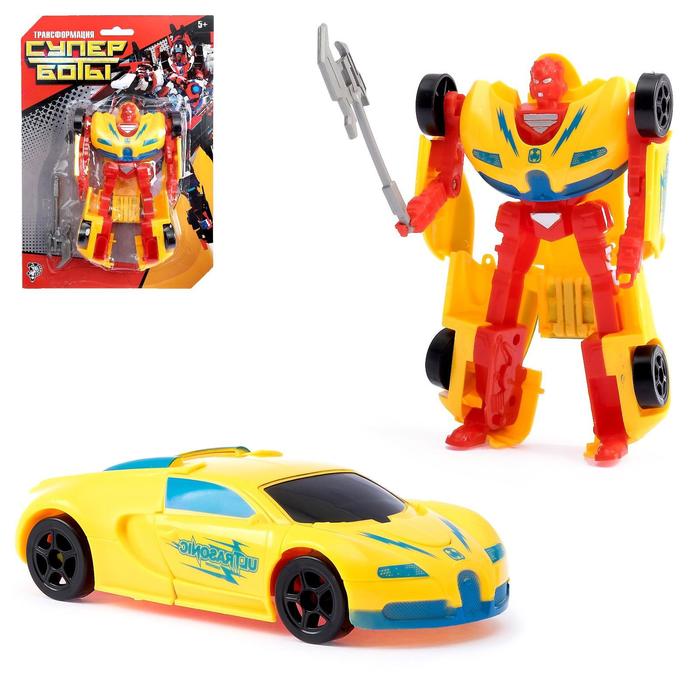 Робот-трансформер «Суперкар», цвета МИКС