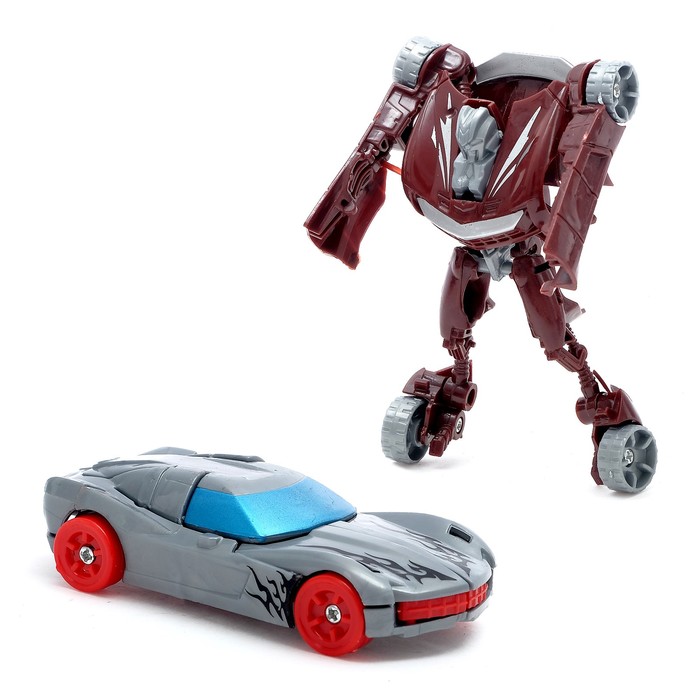 Робот-трансформер «Спорткар», набор 2 штуки, цвета МИКС