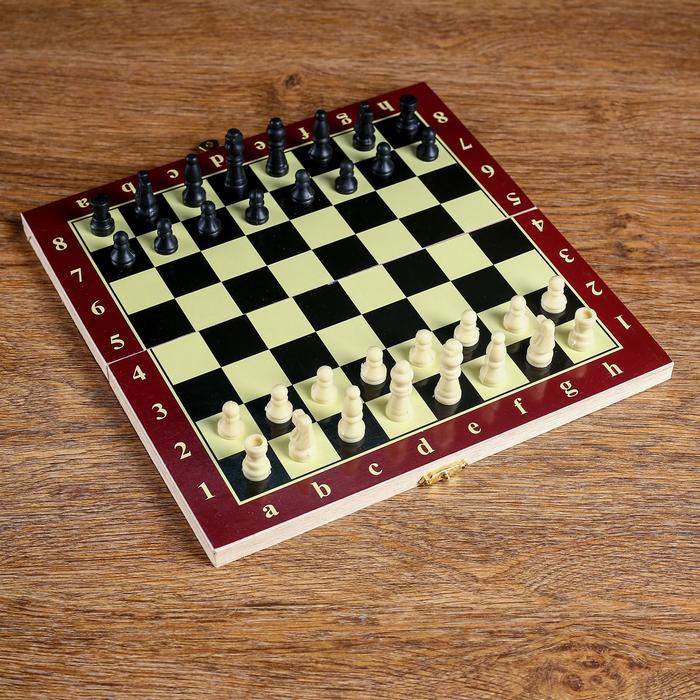 Настольная игра 3 в 1 Карнал нарды, шахматы, шашки, 20.5 х 20.5 см,