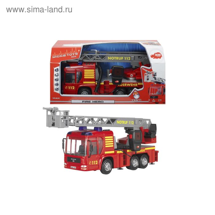 Пожарная машина MAN с рацией, 30 см