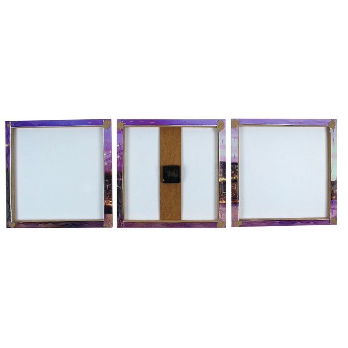 Часы настенные модульные «Ночной Бруклинский мост», 35 × 110 см