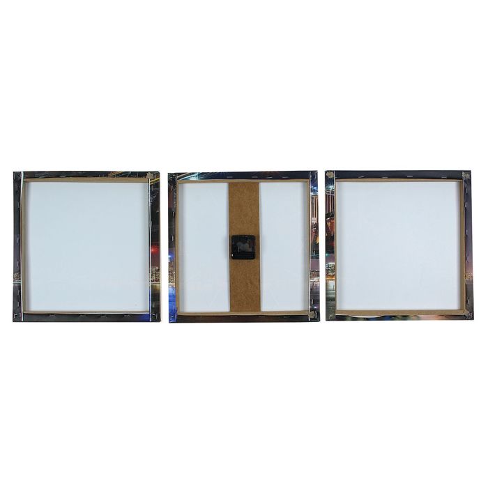 Часы настенные модульные «Светящийся Манхэттенский мост», 35 × 110 см