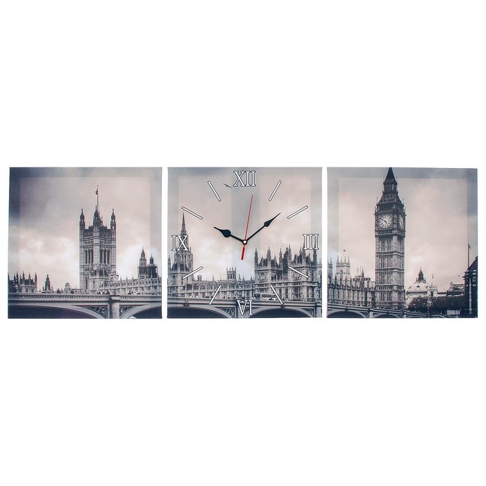 Часы настенные модульные «Биг-Бен», 35 × 110 см