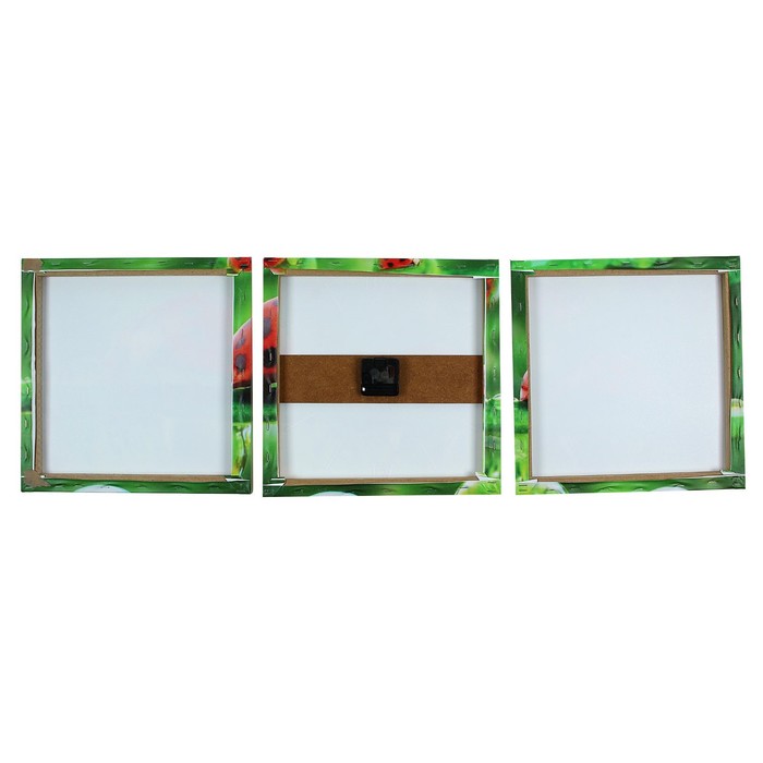 Часы настенные модульные «Божьи коровки», 35 × 110 см