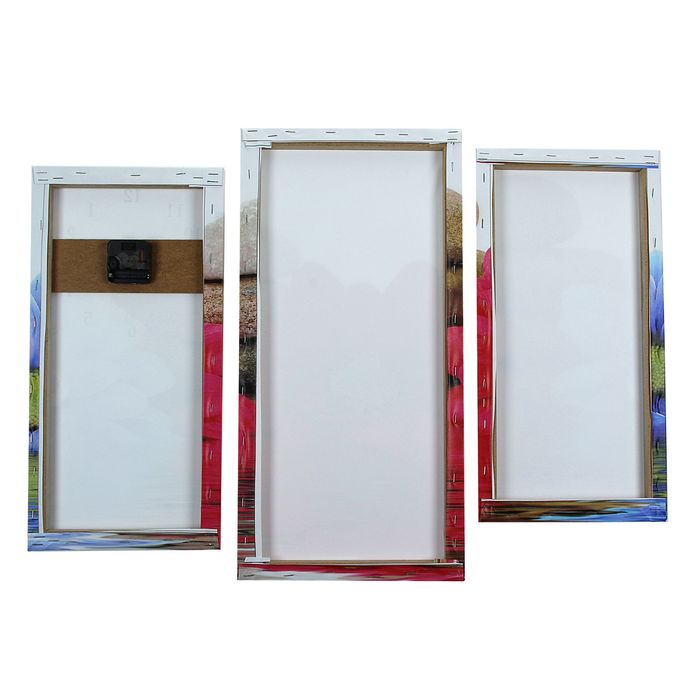 Часы настенные модульные «Цветы и камни», 60 × 80 см