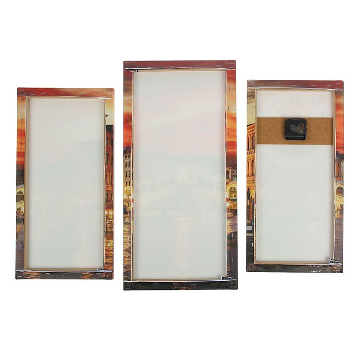 Часы настенные модульные «Мост в Венеции», 60 × 80 см