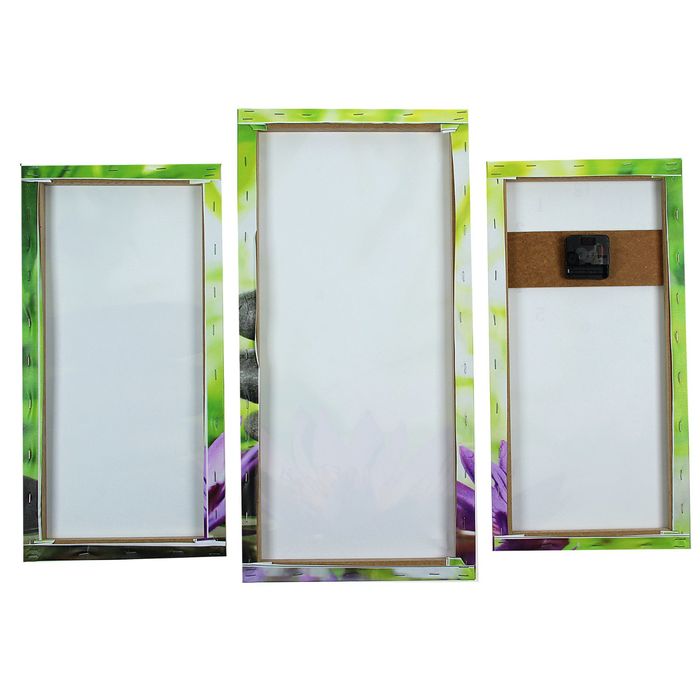 Часы настенные модульные «Цветок и камни», 60 × 80 см