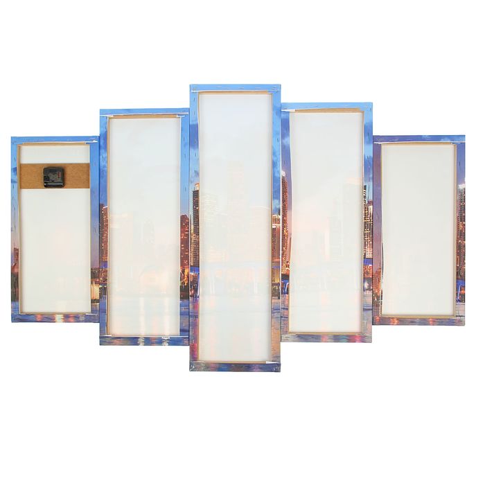 Часы настенные модульные «Ночной город», 80 × 140 см