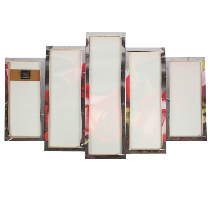 Часы настенные модульные «Красные розы на камнях», 80 × 140 см