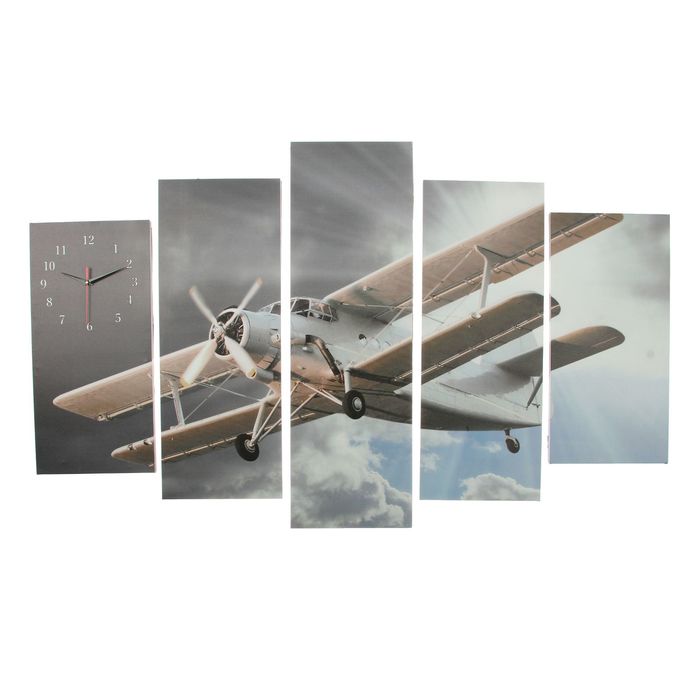 Часы настенные модульные «Ан-2», 80 × 140 см