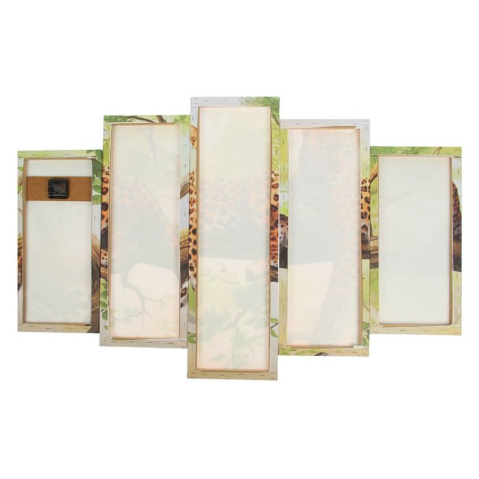 Часы настенные модульные «Леопард на ветке», 80 × 140 см