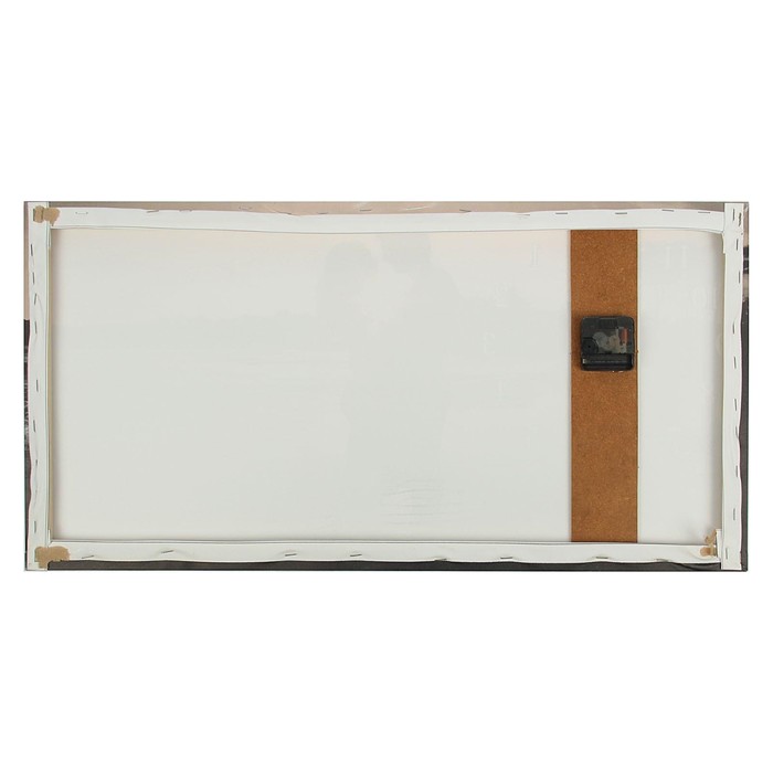 Часы настенные на холсте "Влюбленная пара", 40х76 см микс