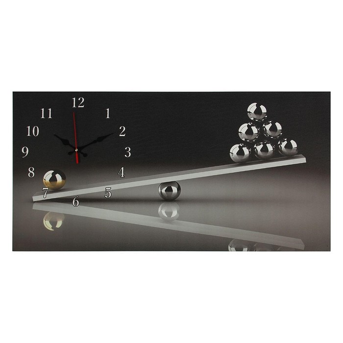 Часы-картина настенные, серия: Интерьер, Весы, 40 х 76 см