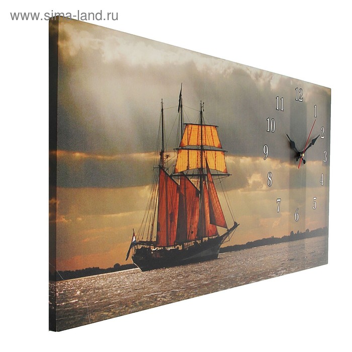 

Часы-картина настенные, серия: Море, "Парусник", 40 х 76 см