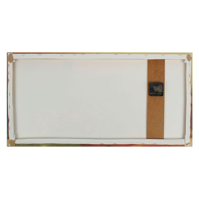 Часы настенные на холсте "Дары осени", 40х76 см микс