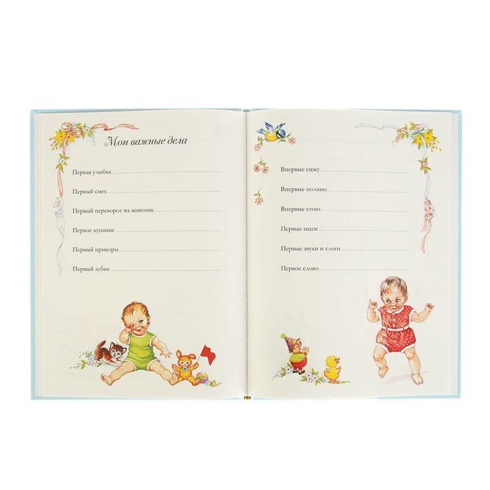 Альбом "Мой первый год", голубой, автор: Мазанова Е.К.