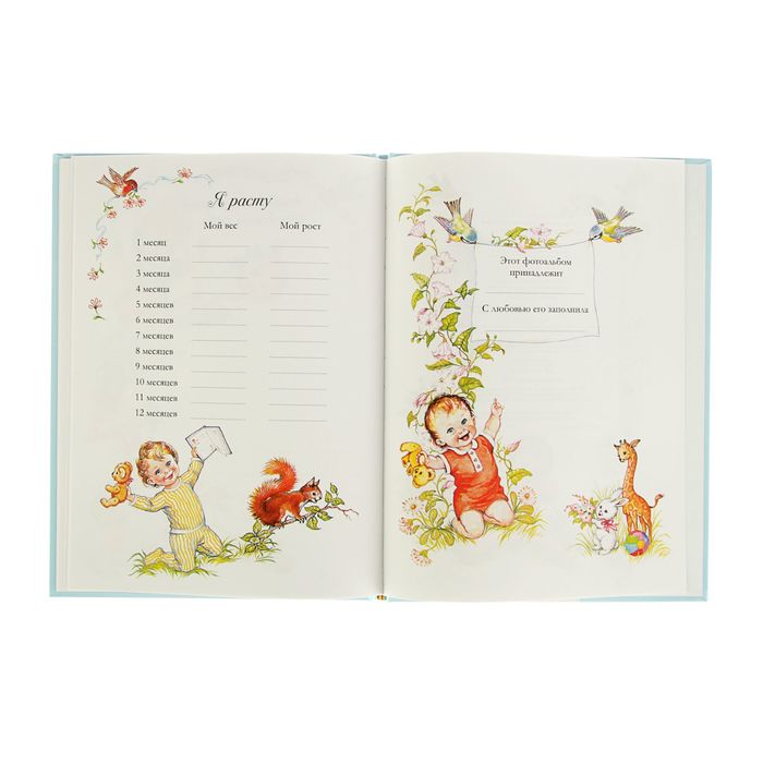 Альбом "Мой первый год", голубой, автор: Мазанова Е.К.