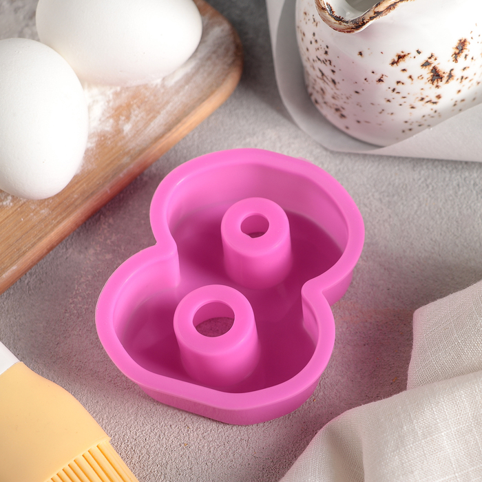 Форма для выпечки "Малая цифра восемь", цвета МИКС