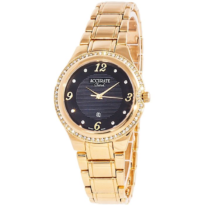 Часы наручные женские ACCURATE ALQ370S black