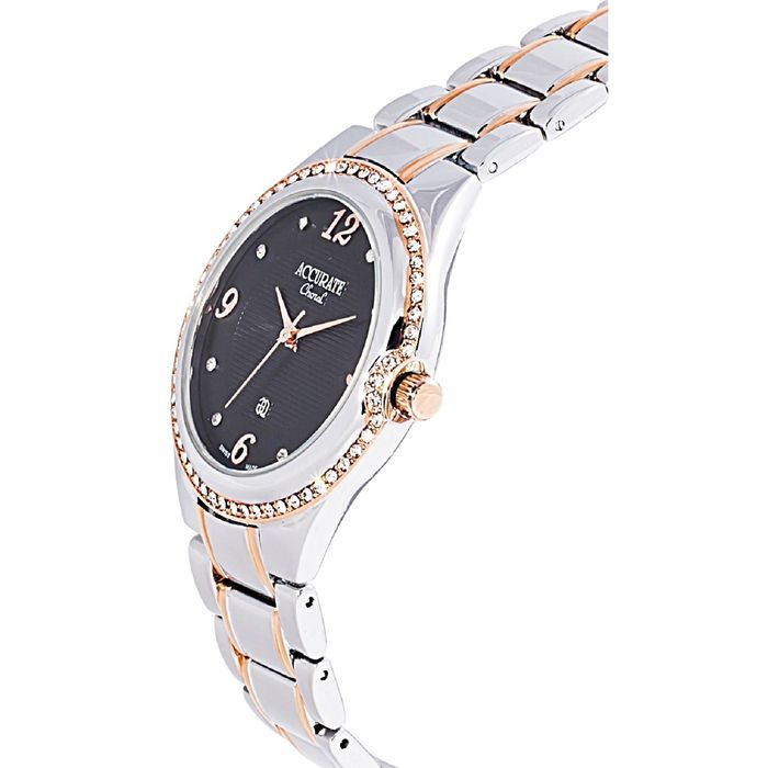 Часы наручные женские ACCURATE ALQ370SRGT black