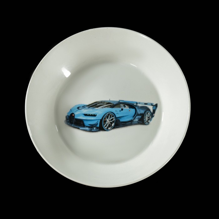 Блюдце-тазик 14 см "Гонки", 150 мл