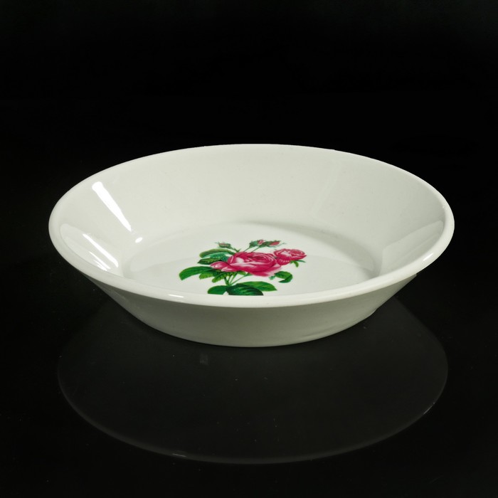 Блюдце-тазик 14 см "Роза Кавказа", 150 мл