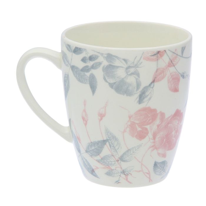 Кружка 370 мл "Серебристые розы"