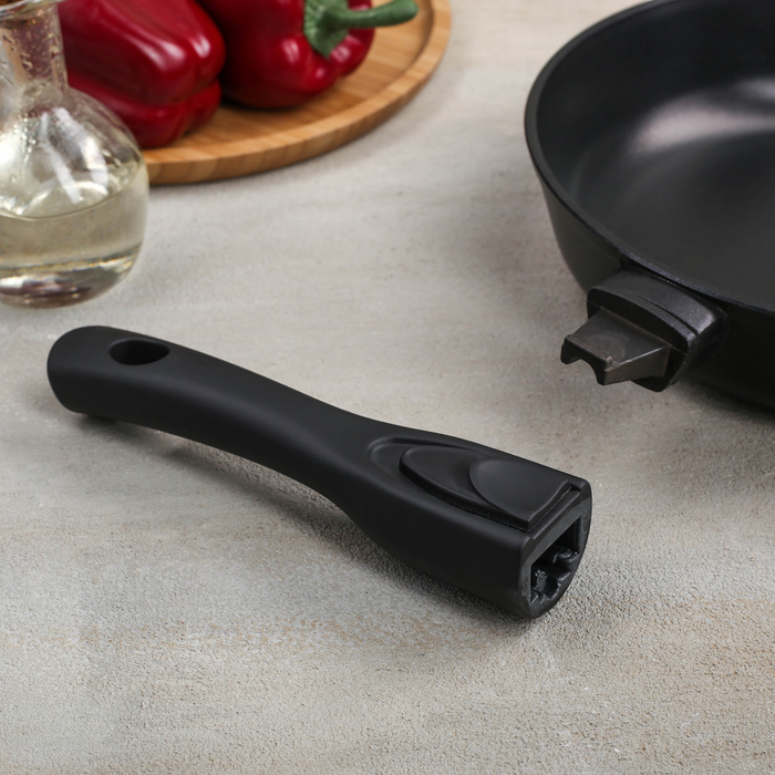 Сковорода 24 см, съемная ручка, стеклянная крышка