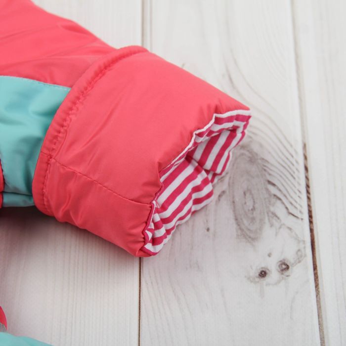 Комбинезон для девочки, рост 80 см, цвет коралловый Ш-0039_М