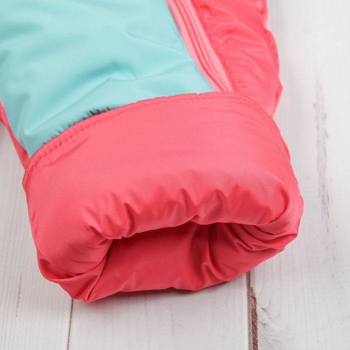 Комбинезон для девочки, рост 80 см, цвет коралловый Ш-0039_М