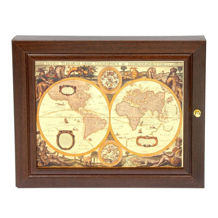 Ключница "Карта 3" венге 26х31 см