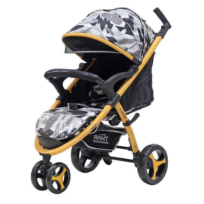 Коляска прогулочная трёхколёсная Lunar ALU (2016), цвет граффити серый