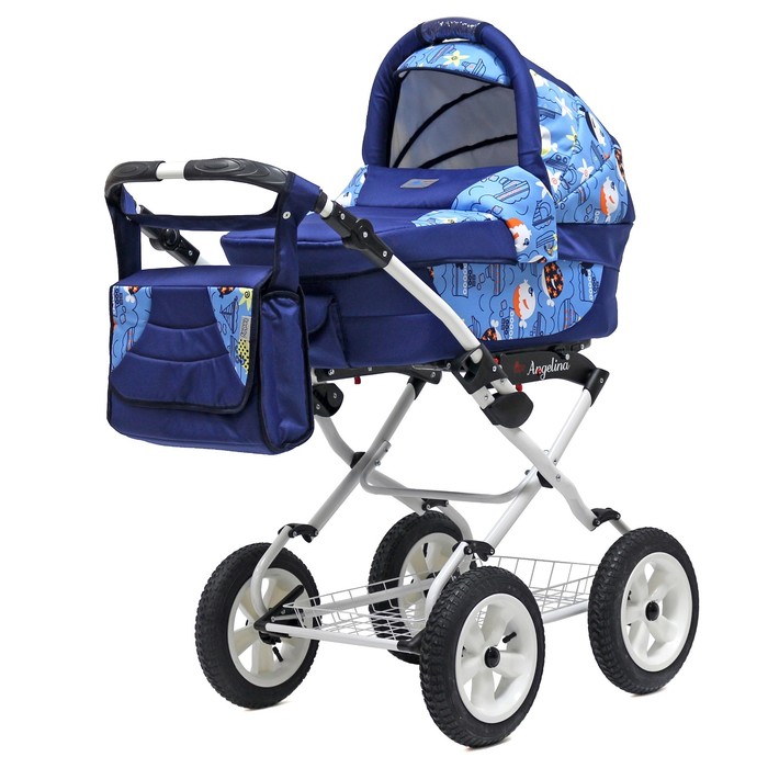 Коляска-люлька Angelina lite pkl 2016 (BartPlast) SA02, синий