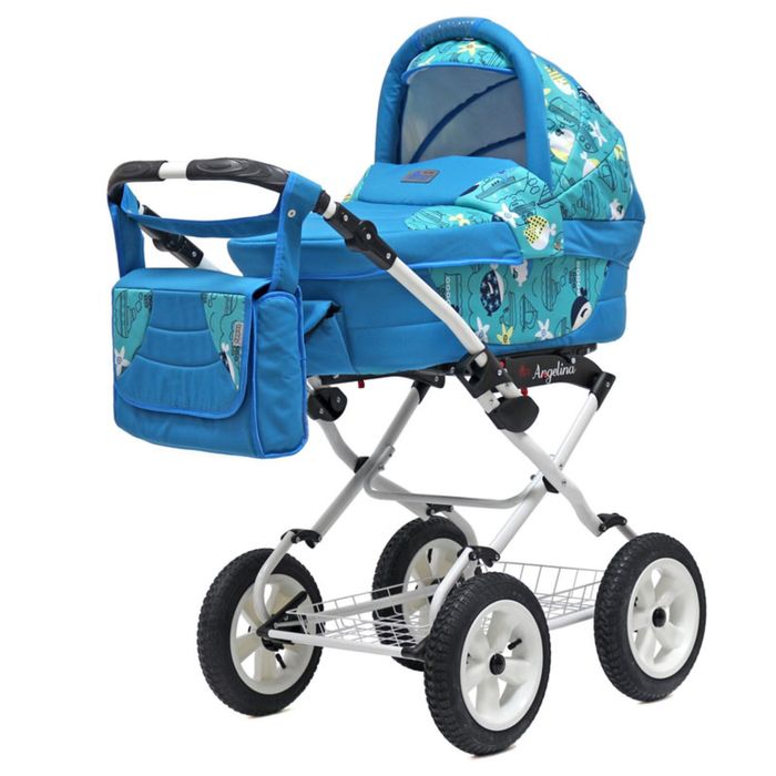 Коляска 2 в 1 Angelina PKL 2016, цвет SA04 голубой