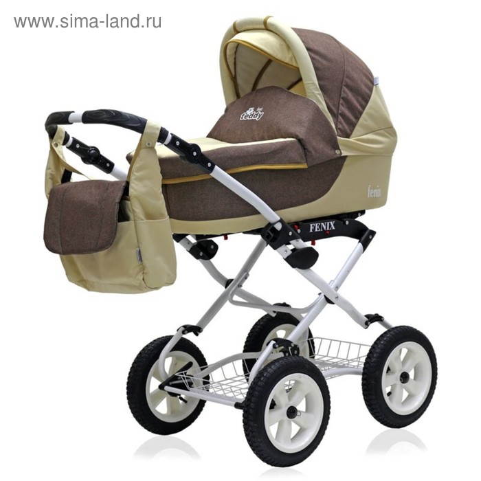 Коляска 2 в 1 Fenix Classic BartPlast 05 коричневый-бежевый 16104₽